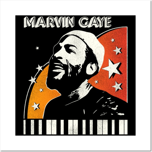 Marvin Gaye 70s Style Retro Wall Art by darklordpug